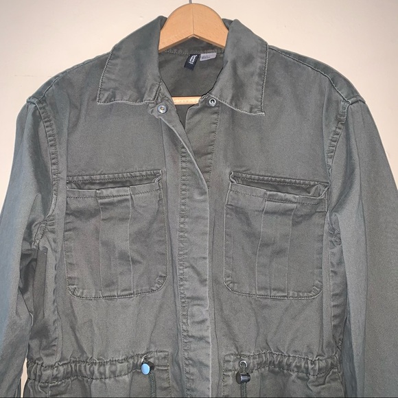 H&M Divided | Button Up Utility Parka Jacket - Picture 4 of 6